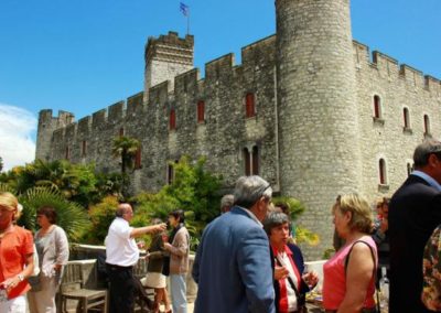 Château et visiteurs
